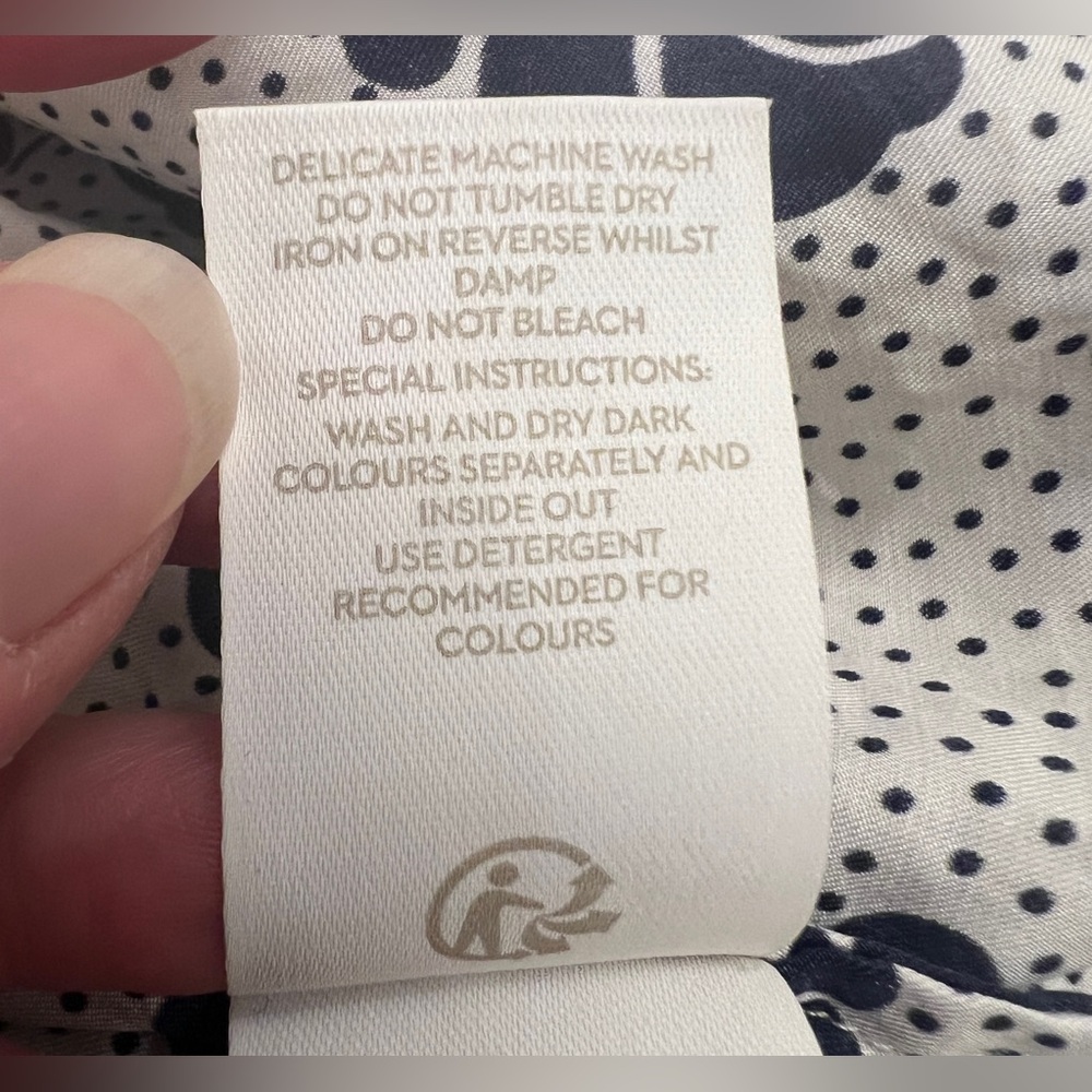 BODEN floral print top blue white 12 - Picture 10 of 10